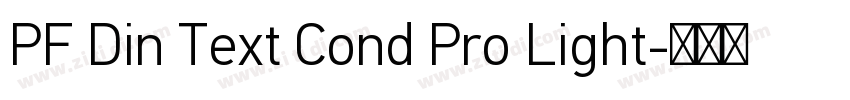 PF Din Text Cond Pro Light字体转换